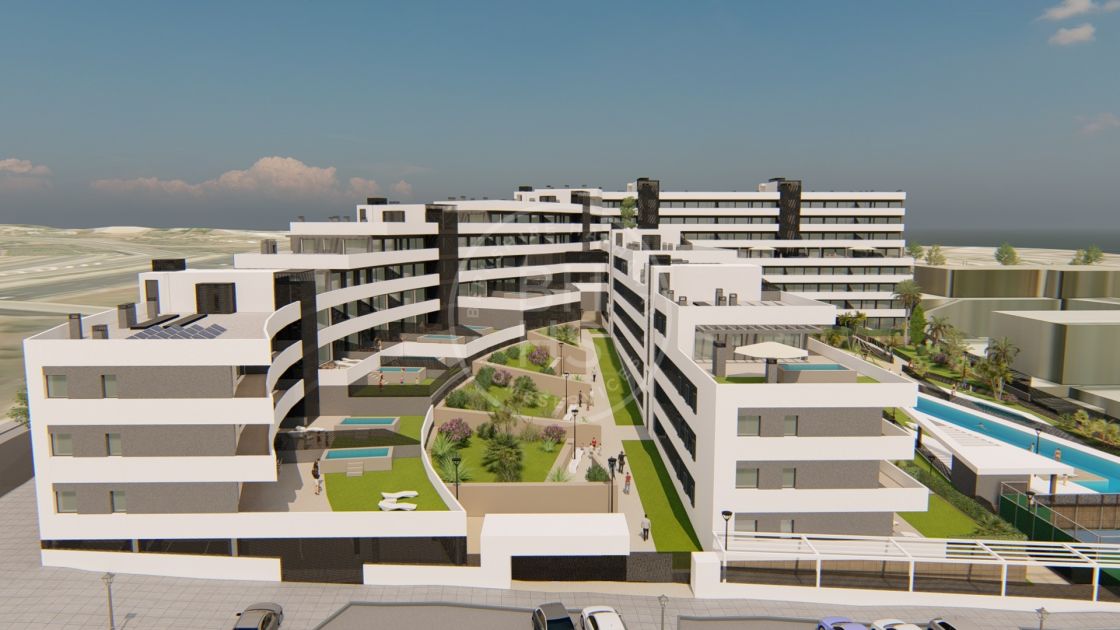 Modern first-floor apartment in an off-plan residential complex next to Estepona centre