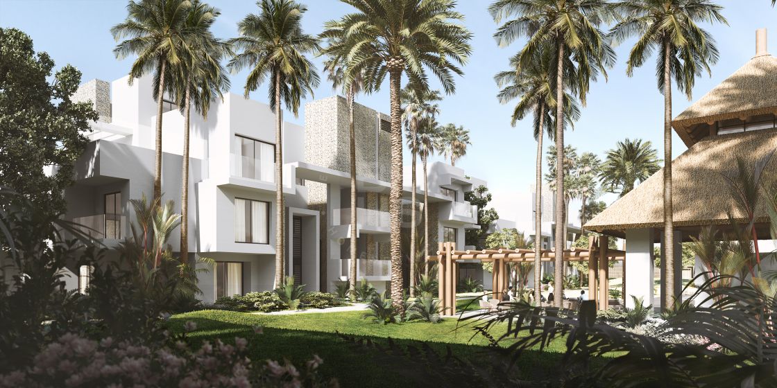 Duplex penthouse in an off-plan complex of apartments walking distance to the beach on the New Golden Mile