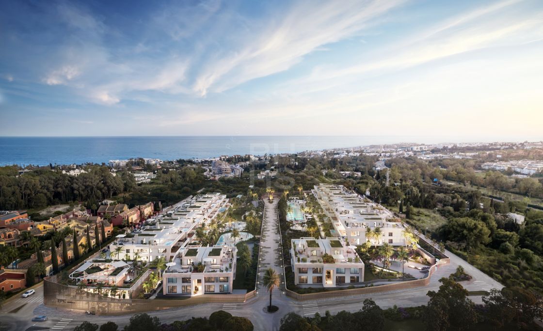 Spectacular ground-floor duplex in an off-plan development of 74 state-of-the-art homes on Marbella’s Golden Mile
