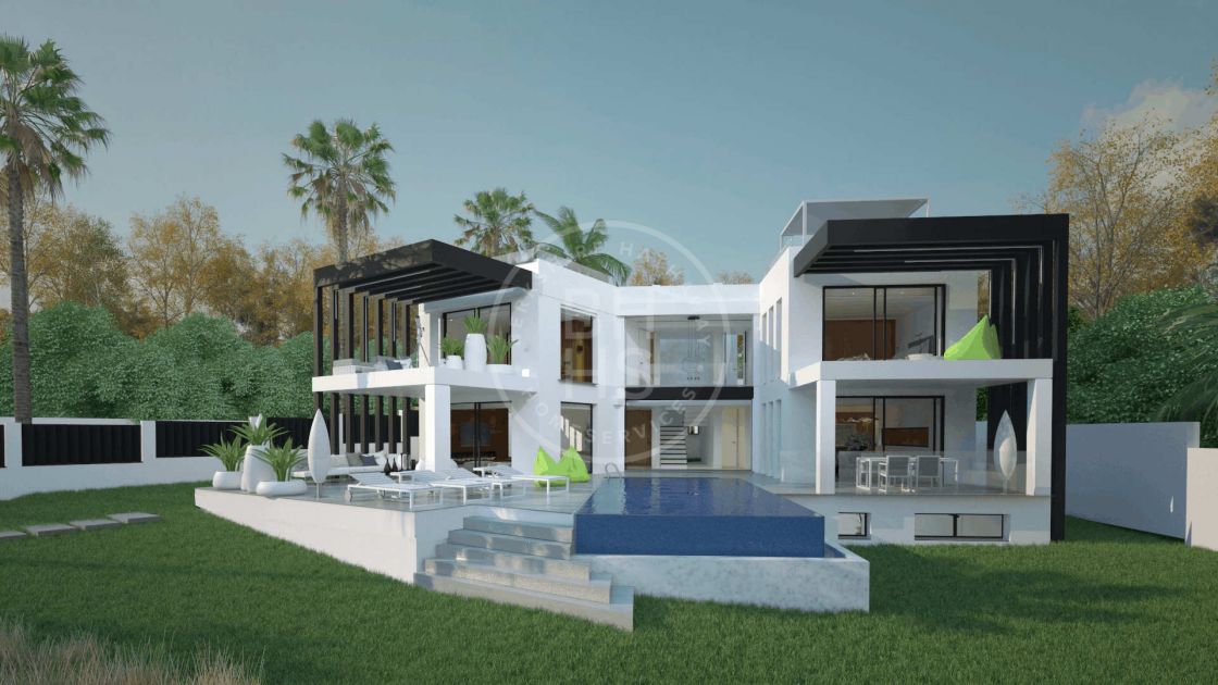 Modern beachside villa under construction situated only 200 metres to the sea