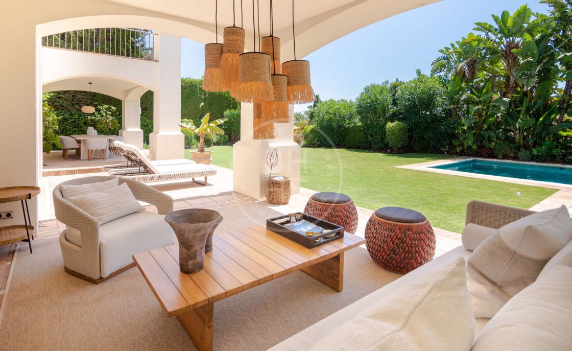 Exquisitely designed Andalusian-style villa in one of the most prestigious locations on Marbella’s Golden Mile