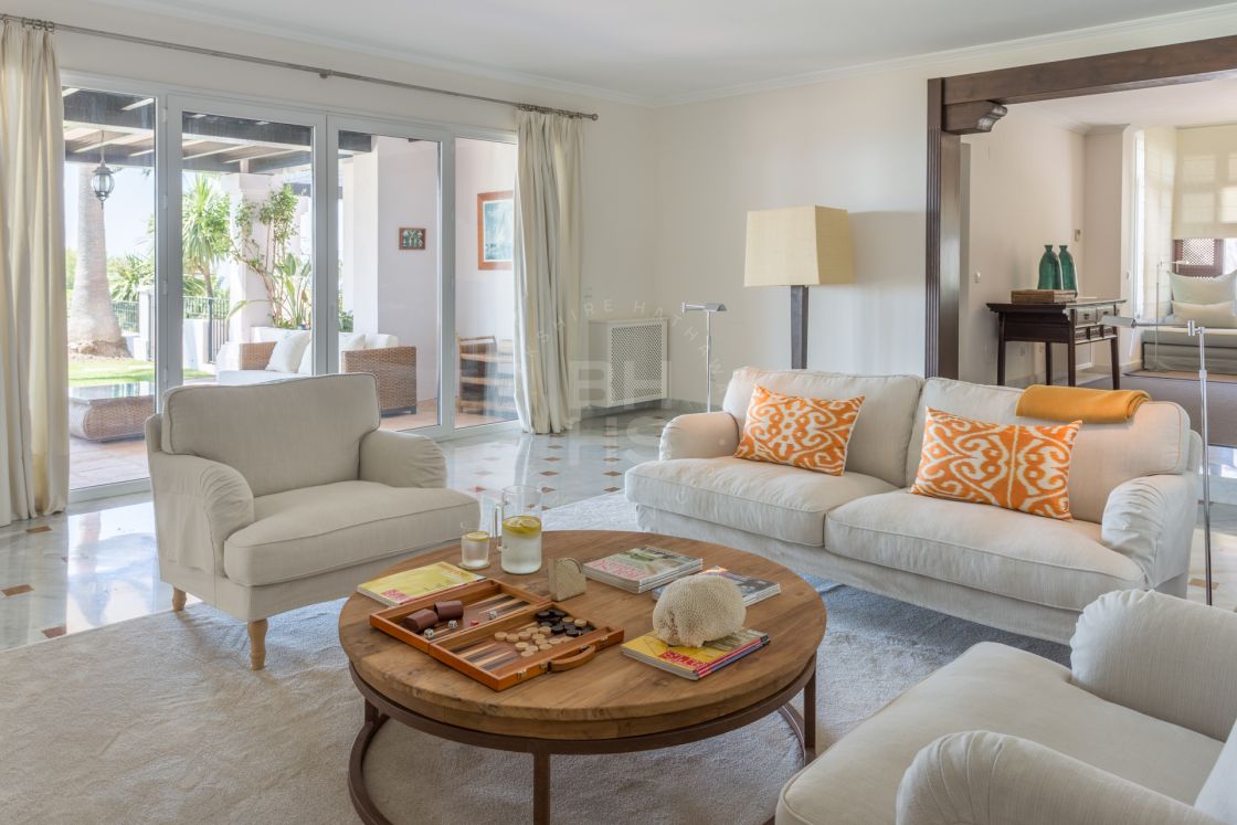 Elegant Andalusian-style villa with Moorish features in Sierra Blanca, one of the most prestigious gated residential areas on Marbella’s Golden Mile