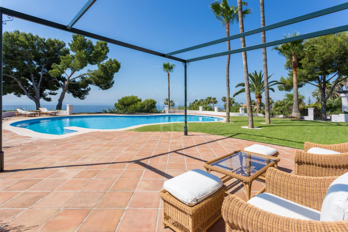 Elegant Andalusian-style villa with Moorish features in Sierra Blanca, one of the most prestigious gated residential areas on Marbella’s Golden Mile