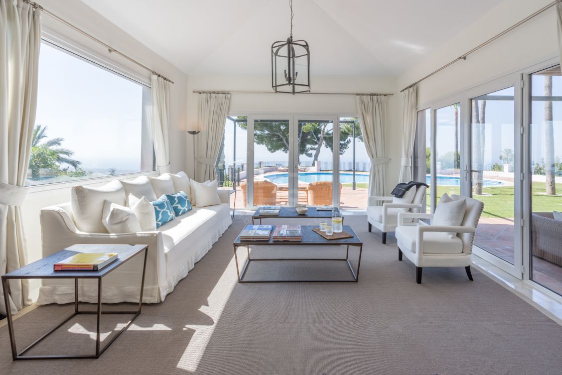 Elegant Andalusian-style villa with Moorish features in Sierra Blanca, one of the most prestigious gated residential areas on Marbella’s Golden Mile