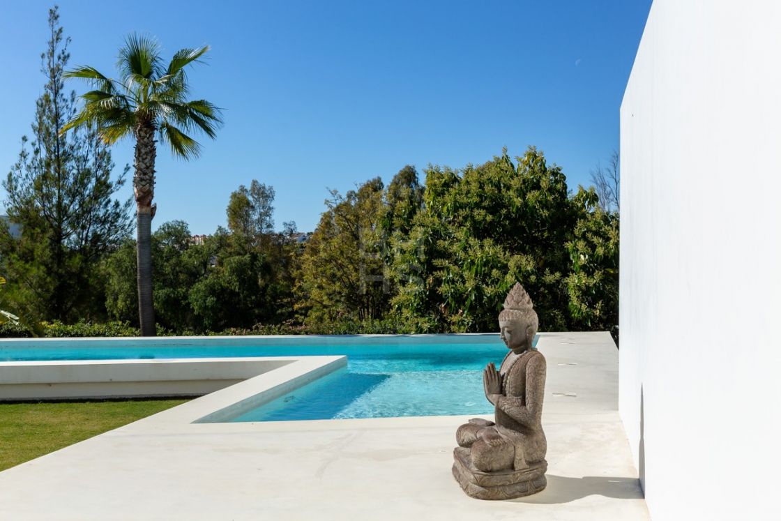 Unique zen-style villa situated front line golf in Guadalmina Alta