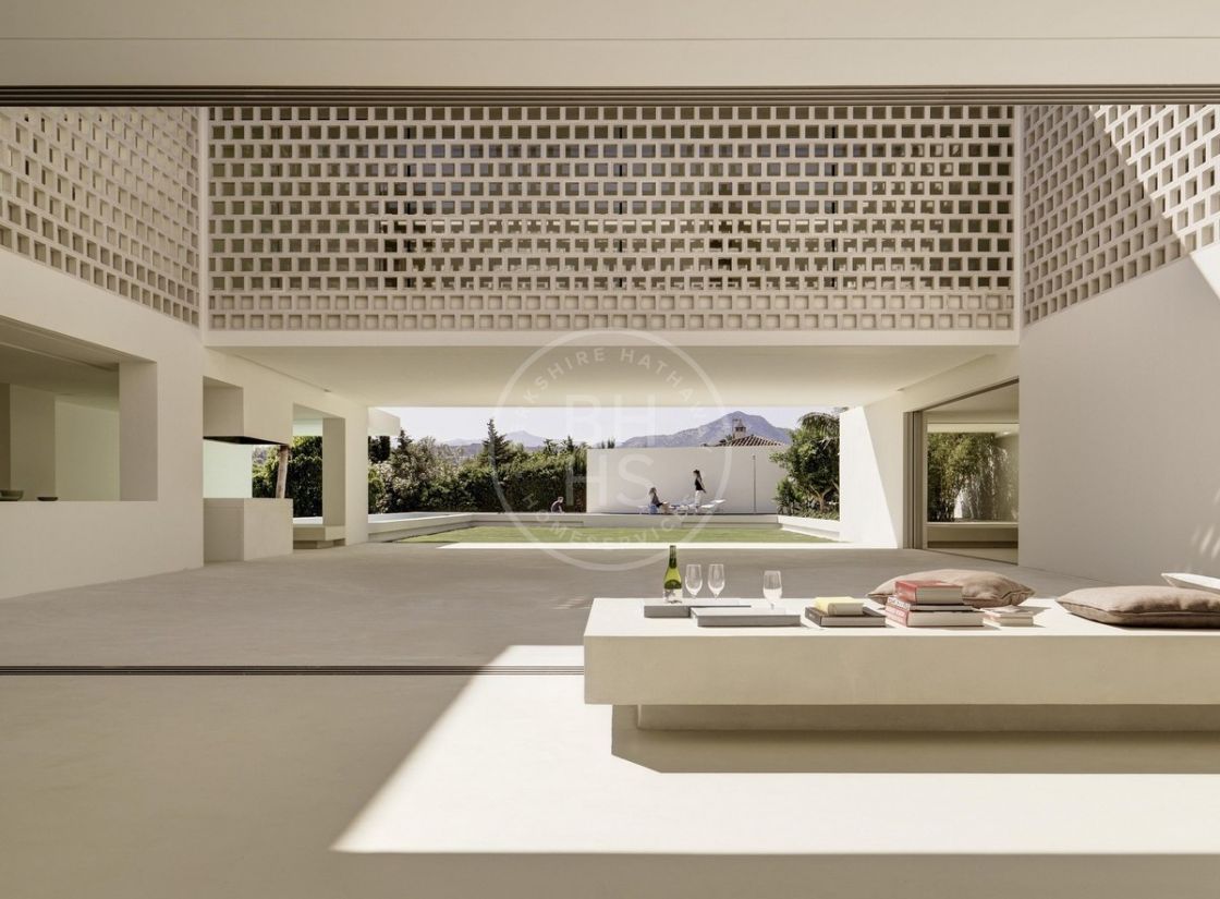 Unique zen-style villa situated front line golf in Guadalmina Alta