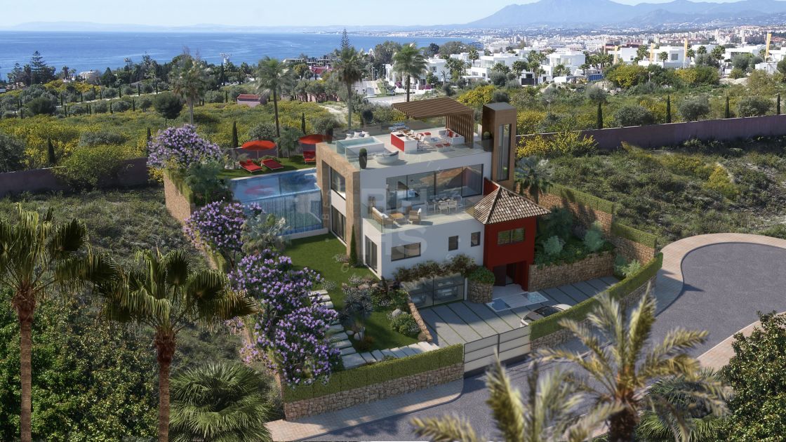 Off-plan contemporary villa with outstanding energy efficiency rating in Río Real Golf, next to the Four Seasons project