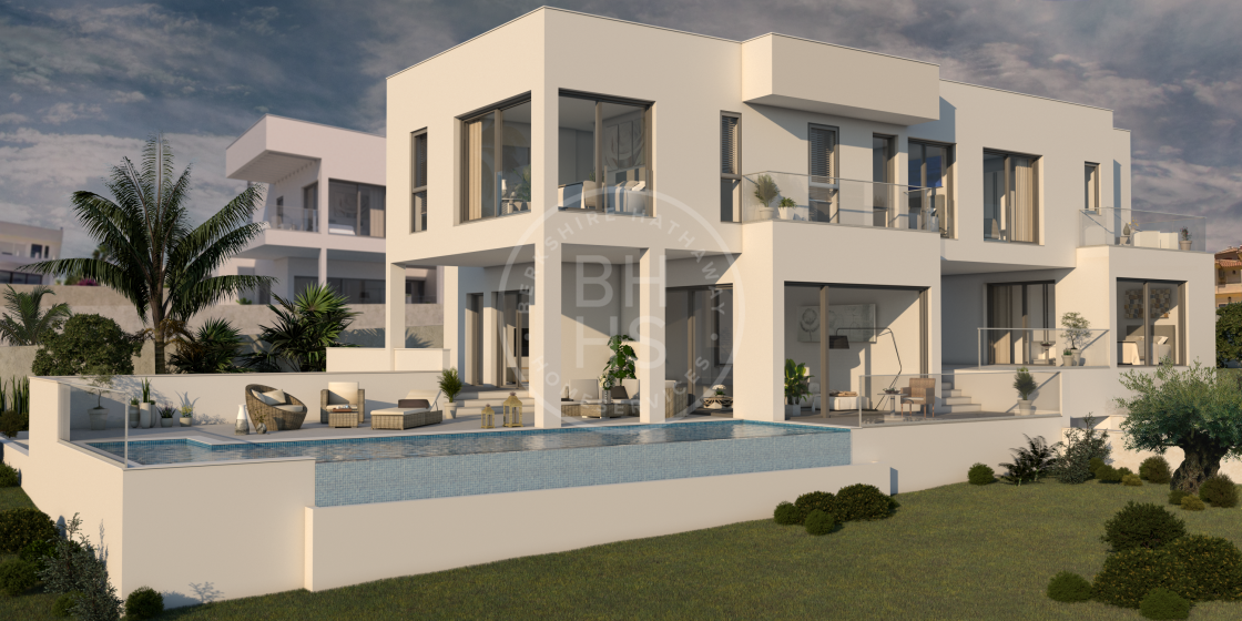 Modern beachside villa under construction situated only 200 metres to the sea