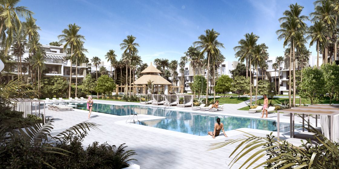 Spectacular brand-new ground-floor apartment in a development of 237 luxury properties in Estepona