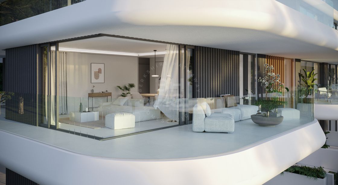 Moderno apartamento en un complejo residencial sobre plano situado a poca distancia de la playa en Estepona