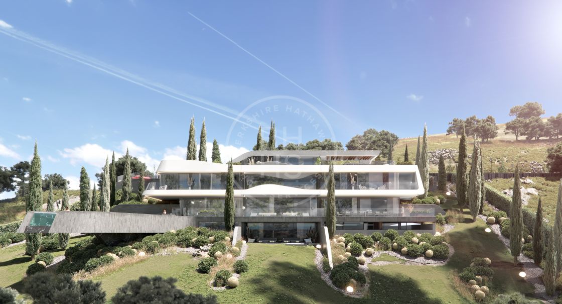 Impressive ultra-modern off-plan villa with panoramic sea views in Real de La Quinta, Benahavís