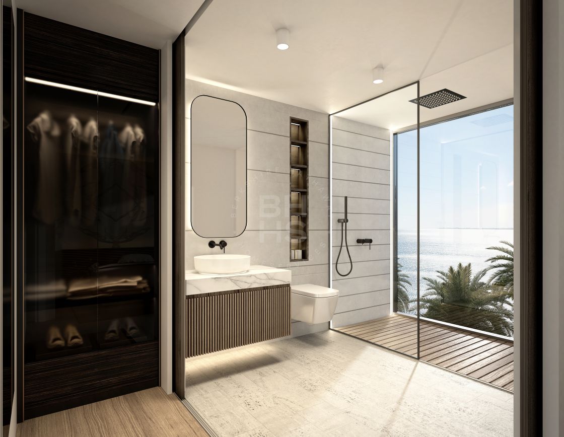 Select duplex penthouse in a new project of nine beachfront residences in Estepona