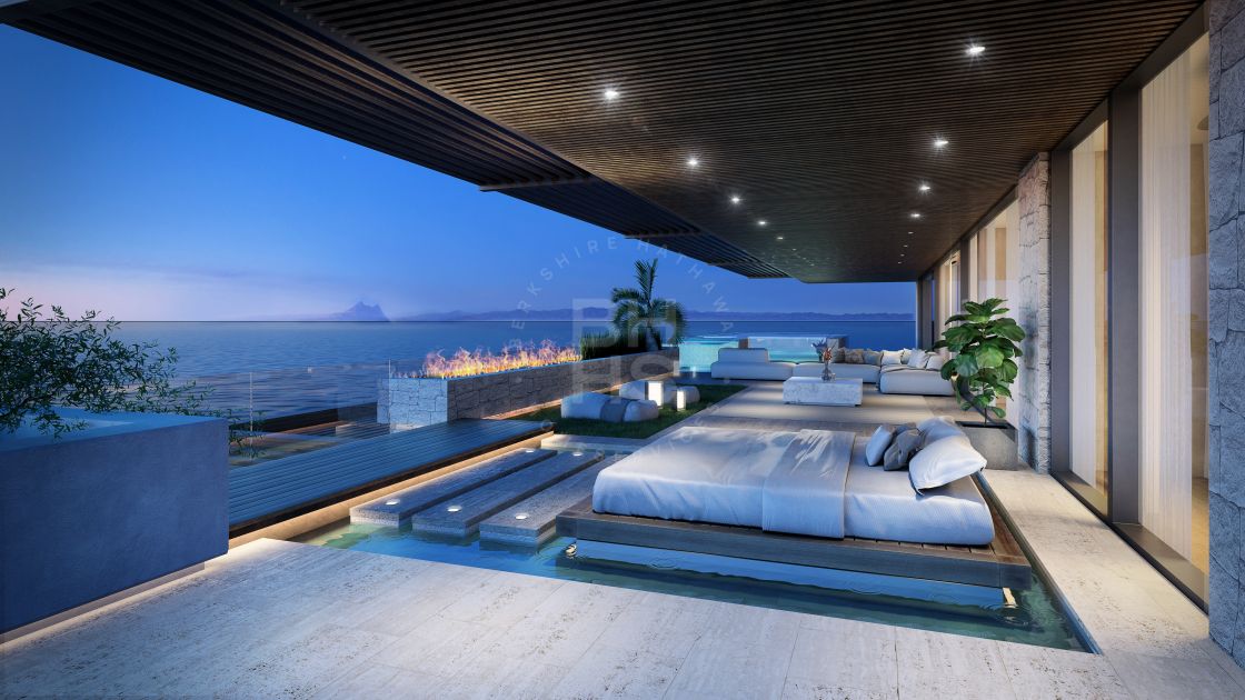 Select duplex penthouse in a new project of nine beachfront residences in Estepona
