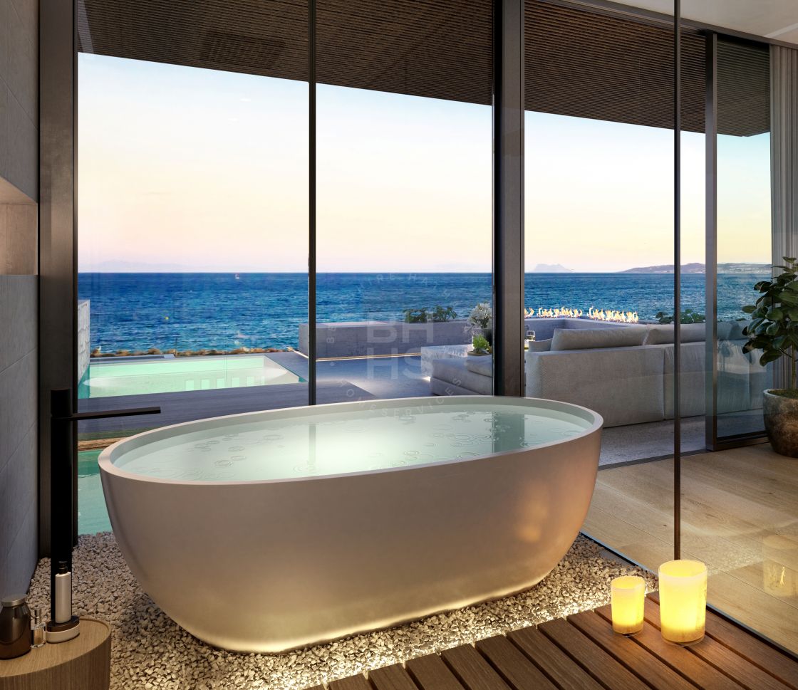 Select duplex penthouse in a new project of nine beachfront residences in Estepona