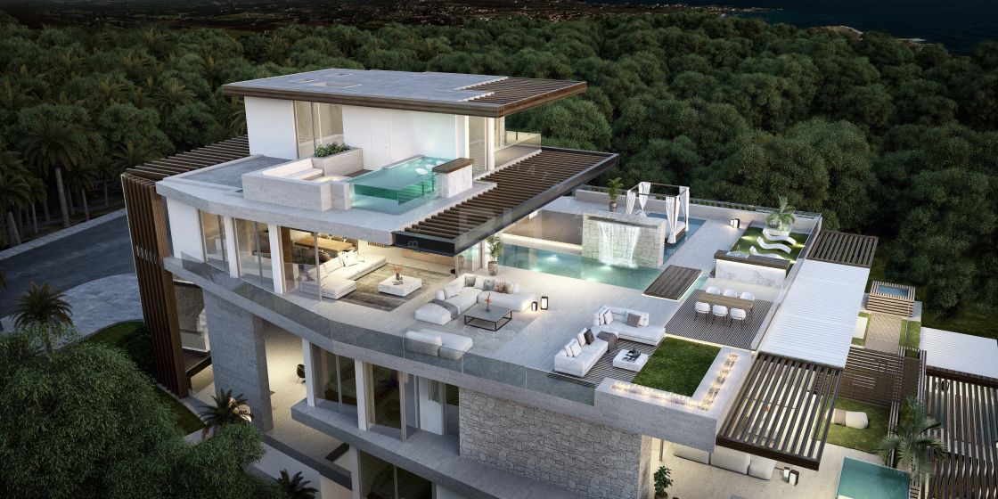 Select duplex penthouse in a new project of nine beachfront residences in Estepona