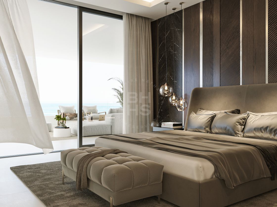 Modern large apartment in a new project of luxury homes with panoramic sea views on the western coastline of Málaga