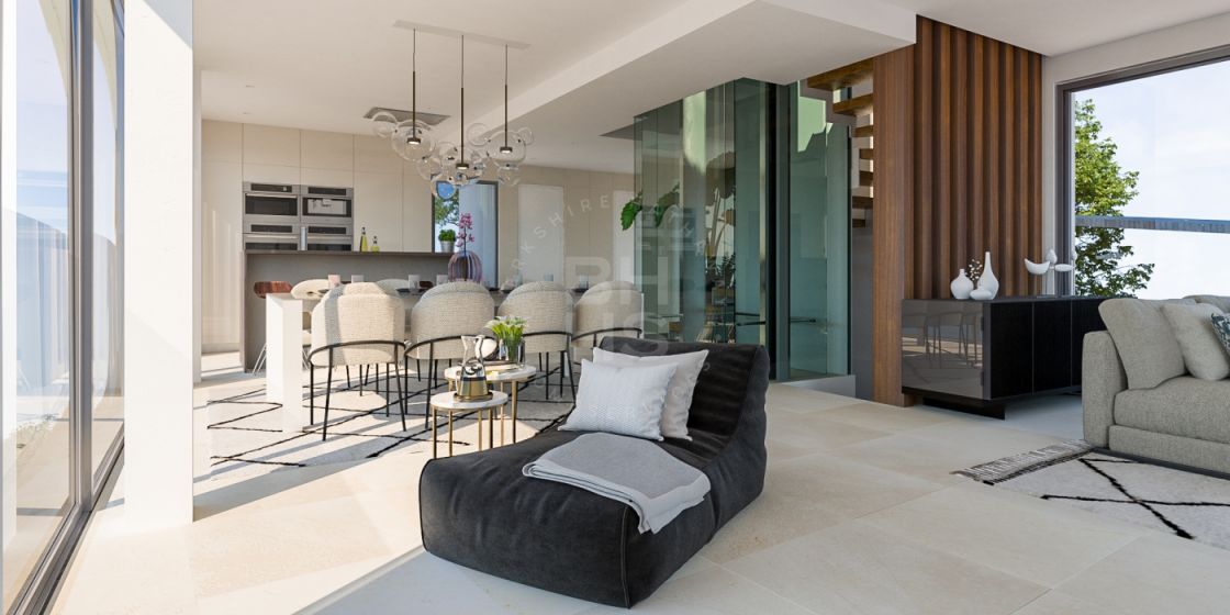 High energy efficient smart semi-detached villa with panoramic views in Benahavís
