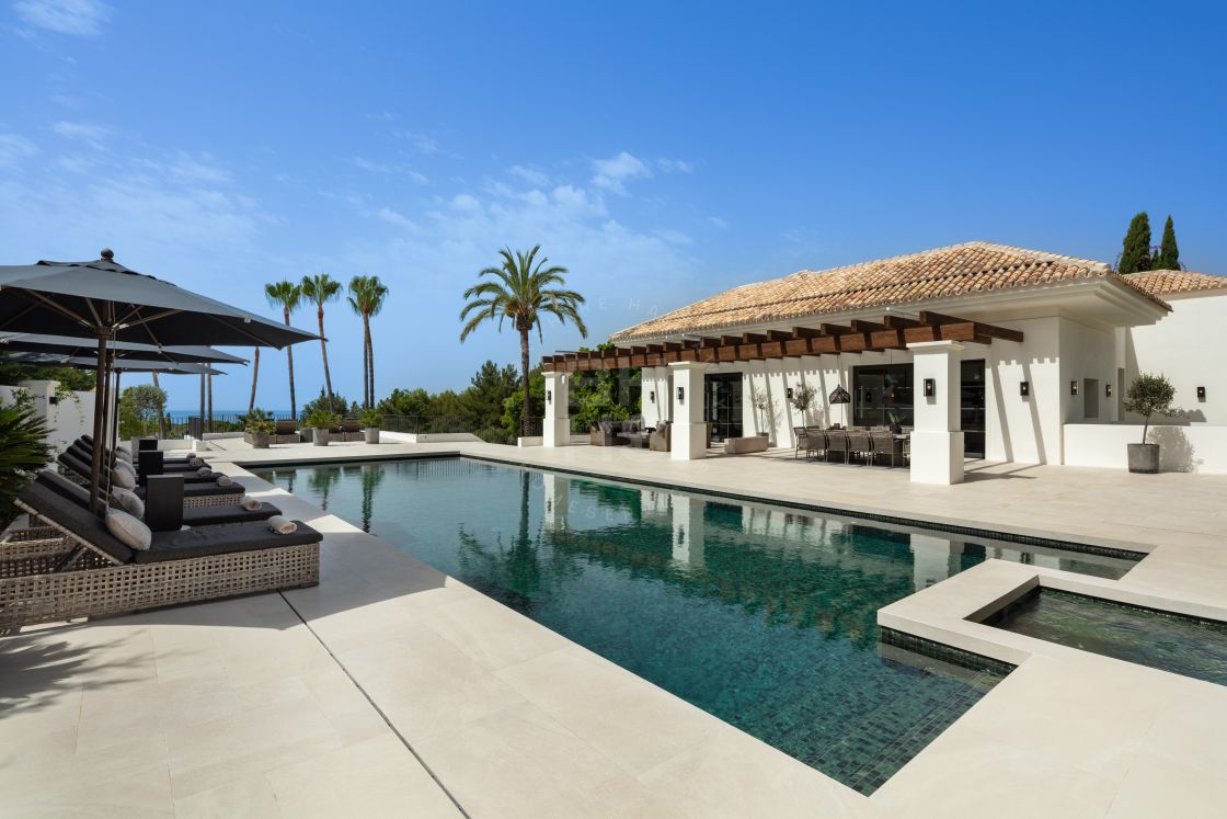 Impressive Andalusian-style mansion with Danish-inspired interiors on Marbella’s Golden Mile