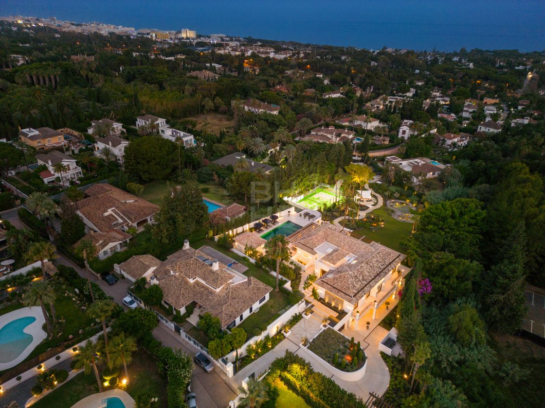 Impressive Andalusian-style mansion with Danish-inspired interiors on Marbella’s Golden Mile