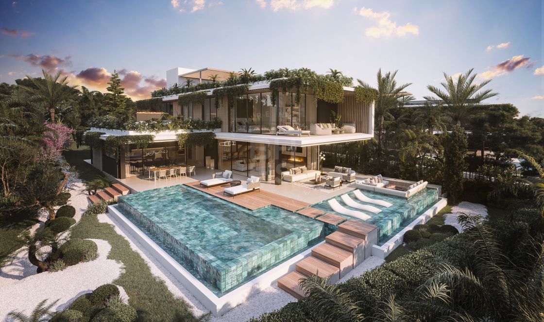 Unique exquisitely designed villa boasting top luxury features and panoramic views on Marbella’s Golden Mile