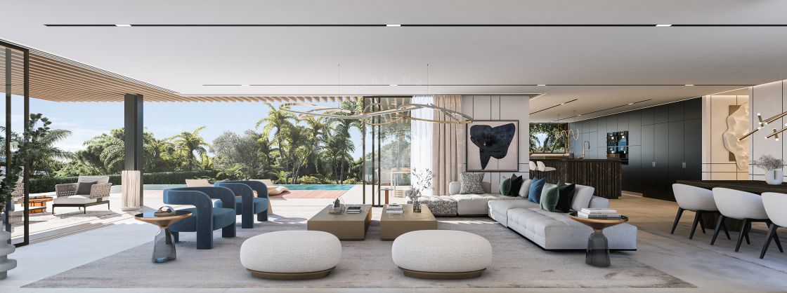 Unique exquisitely designed villa boasting top luxury features and panoramic views on Marbella’s Golden Mile