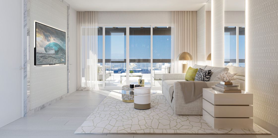 Elegant beachfront duplex penthouse in Marina de Puente Romano, on Marbella’s Golden Mile