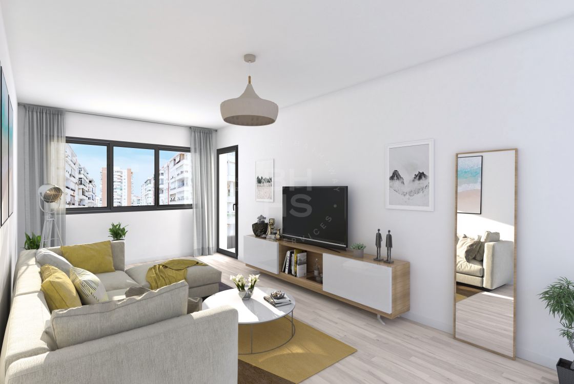Apartamento de dos dormitorios en un nuevo proyecto de modernas viviendas en pleno centro de Málaga