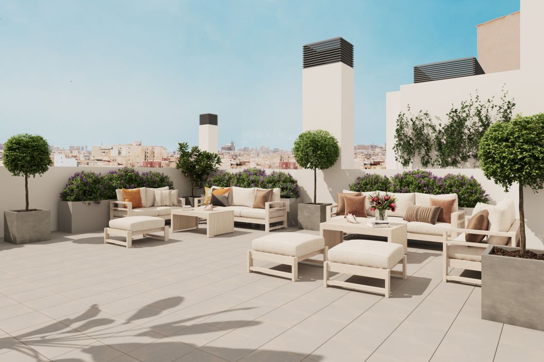 Two-bedroom apartment in a new project of contemporary homes in the heart of Malaga’s centre