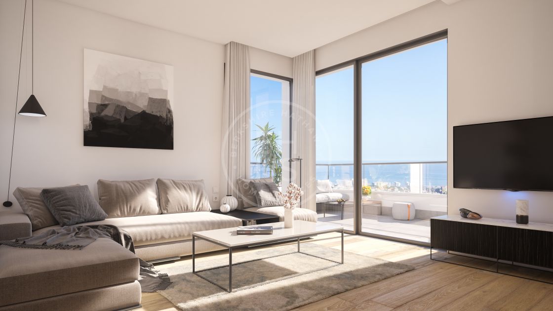 3-bedroom apartment in a contemporary off-plan complex with sea and mountain views in Torremolinos, Malaga