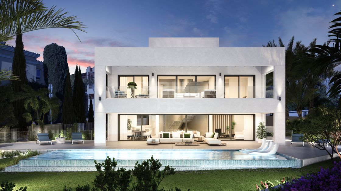 State-of-the-art design villa under construction in Guadalmina Baja