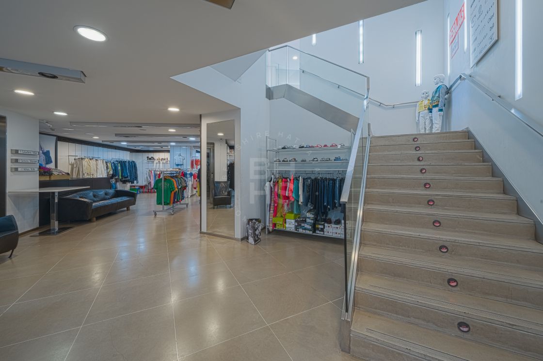 Commercial premises situated in a privileged shopping location in front of El Corte Inglés in Puerto Banús