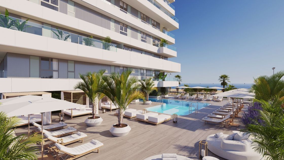 Moderno apartamento en un nuevo proyecto de viviendas de lujo con vistas panorámicas al mar en la costa oeste de Málaga