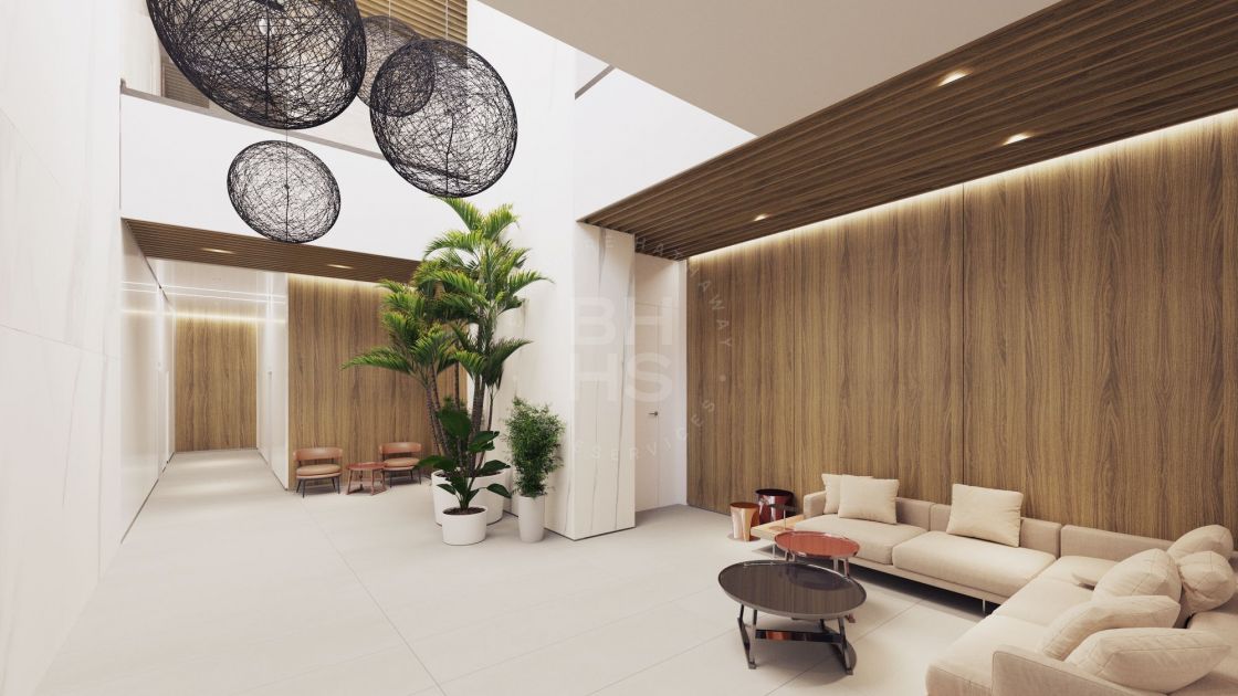 Modern large apartment in a new project of luxury homes with panoramic sea views on the western coastline of Málaga