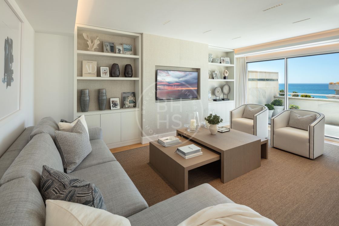 Luxury beachside duplex penthouse situated only a few metres to the beach in the heart of Marbella