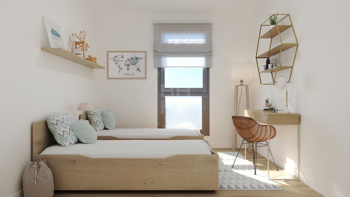 3-bedroom apartment in a cutting edge off-plan complex with panoramic views over Malaga city and the coast