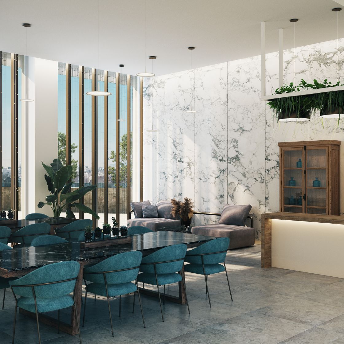1-bedroom apartment in a cutting edge off-plan complex with panoramic views over Malaga city and the coast