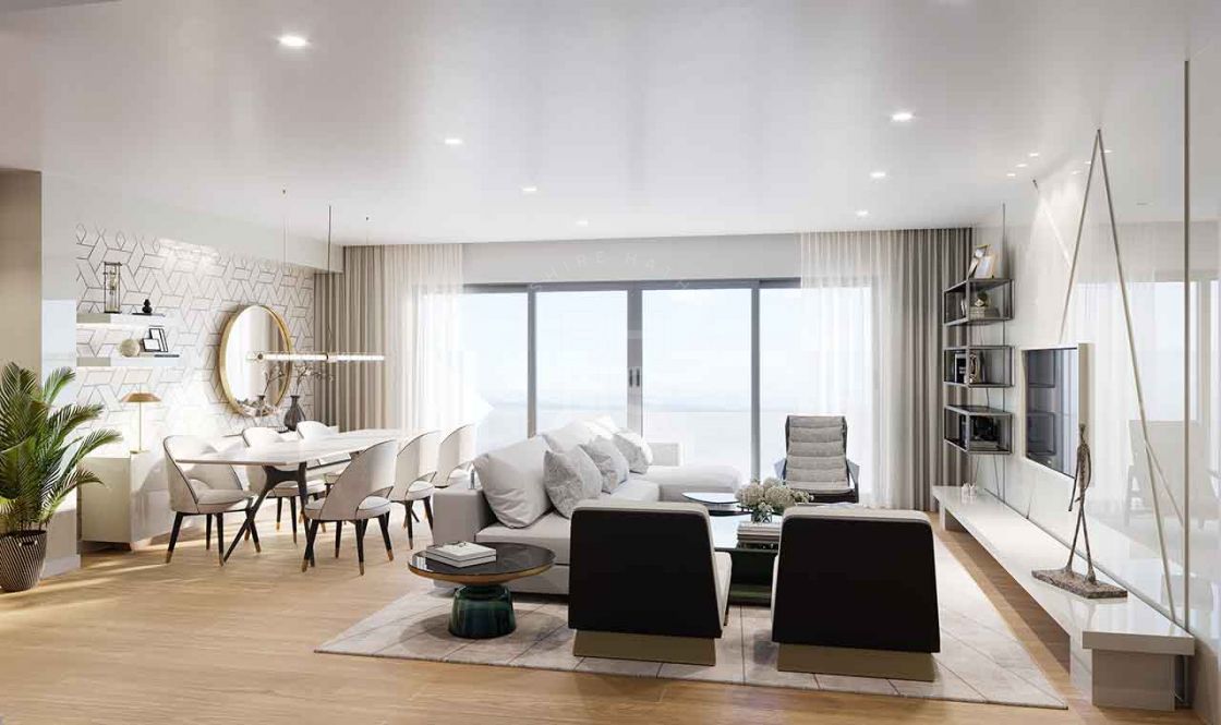 Penthouse in a low-rise residential complex with panoramic sea views in Fuengirola