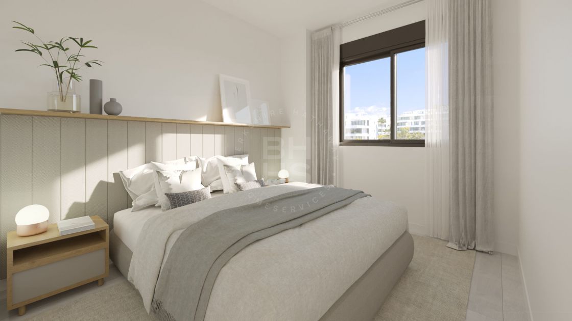 Moderno apartamento en un complejo residencial sobre plano situado a poca distancia de la playa en Estepona