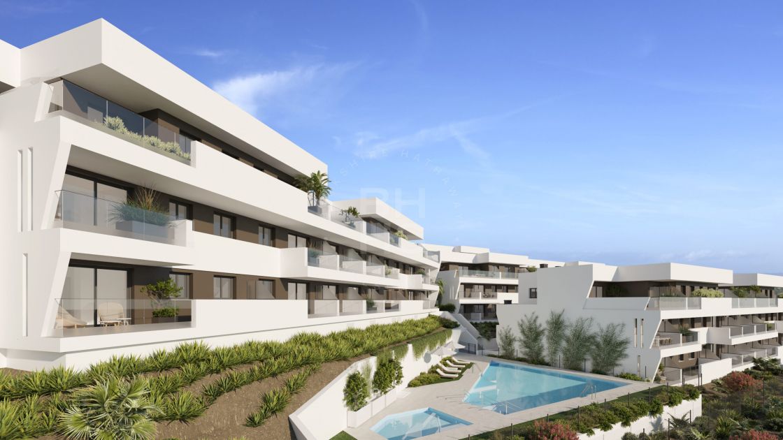 Contemporary apartment in an off-plan complex in Estepona, walking distance to the beach