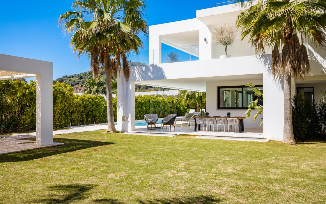 Contemporary luxury villa in a prestigious gated community within the Golf Valley.