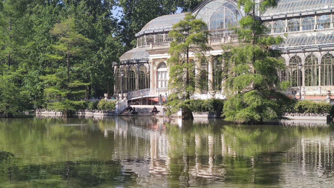 Palacio de Cristal en el Parque del Retiro, Madrid