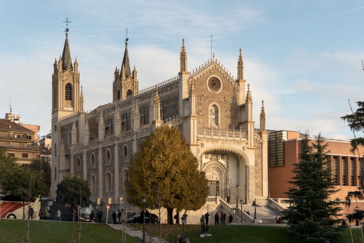Iglesia de San Jerónimo el Real en el barrio de los Jerónimos, Madrid