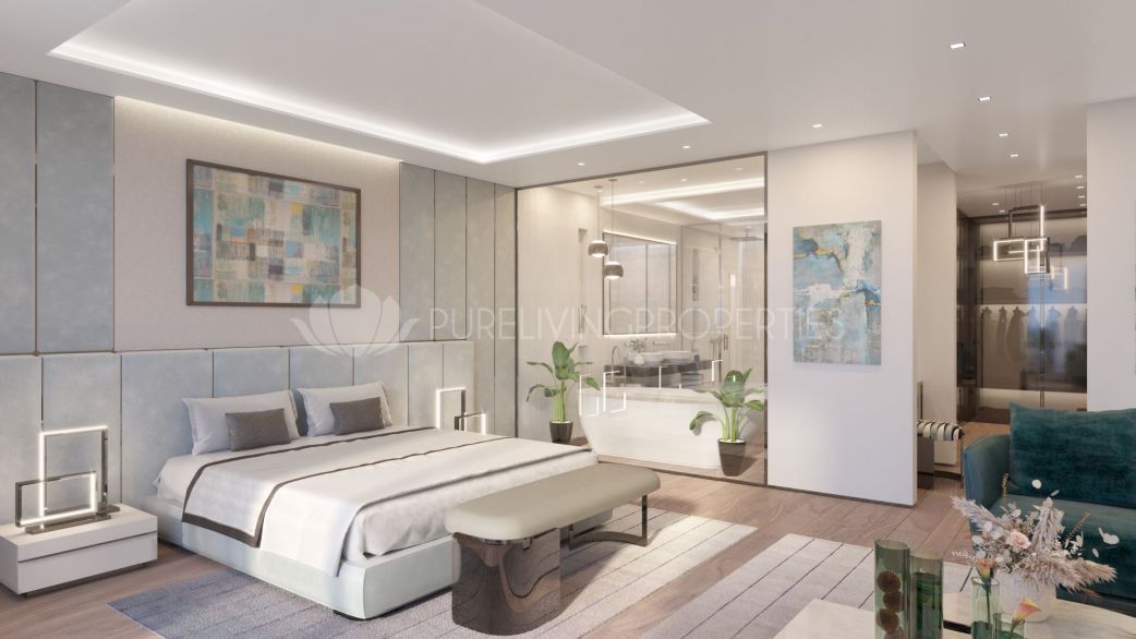 luxurious bedroom en suite in Epic Marbella