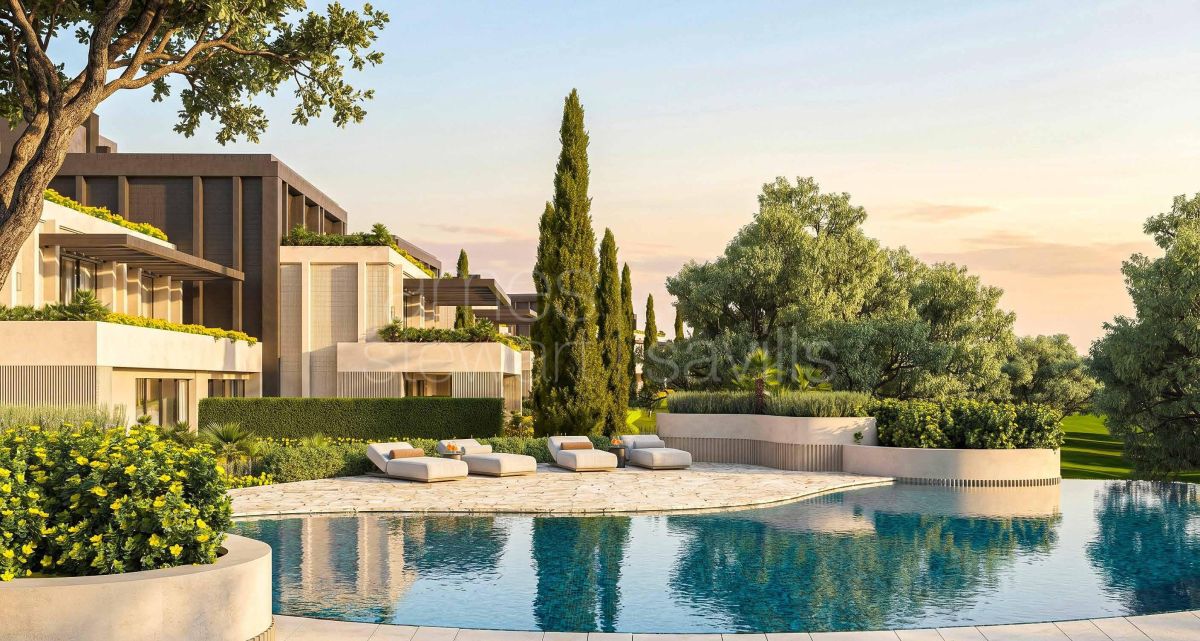 En construcción – Apartamentos de lujo en primera línea de golf en San Roque Club