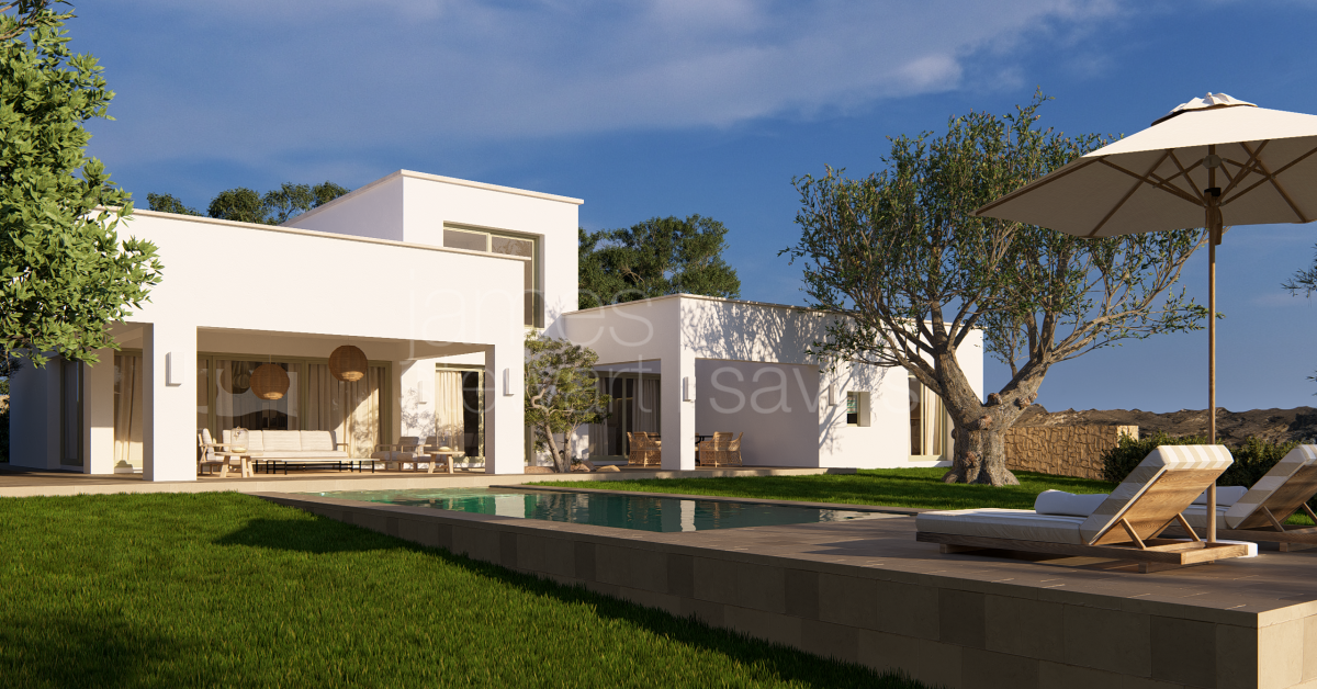 Villa de lujo de obra nueva con vistas al mar y al golf en Sotogrande Alto