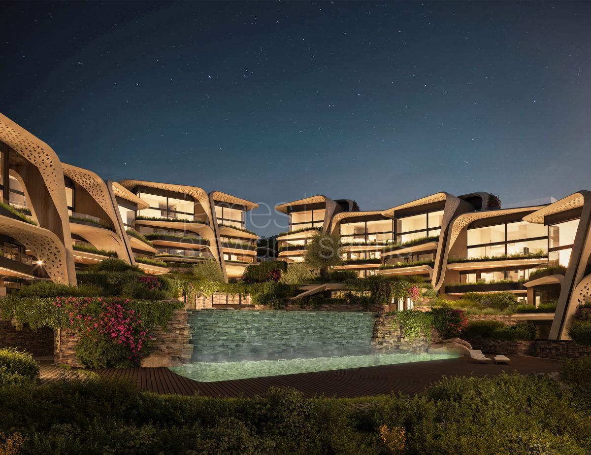 Fabulous new project of futuristic apartments next to Sotogrande International School with semi-hotel services.