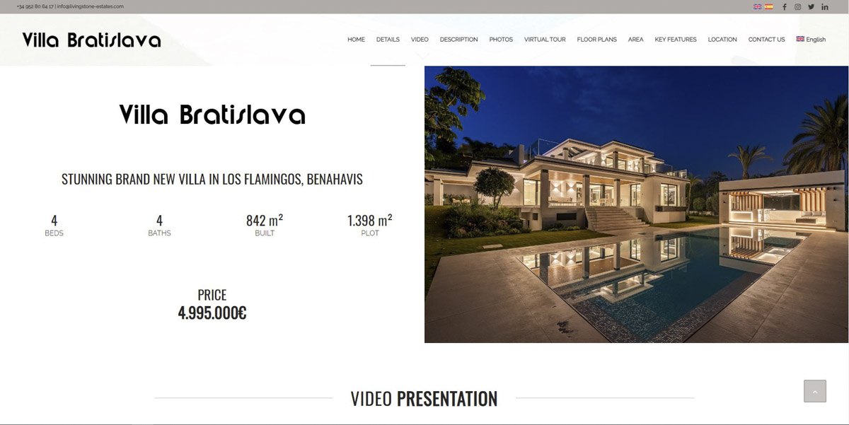 villa bratislava marketing inmobiliario