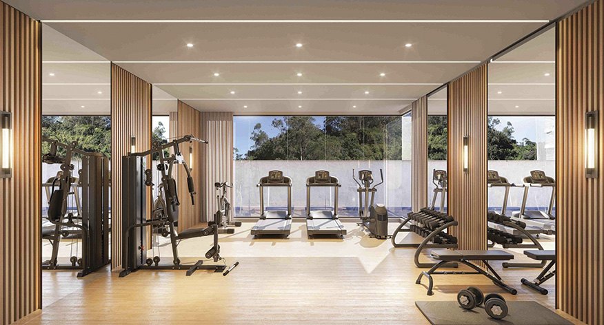 Private gym in a villa in Marbella