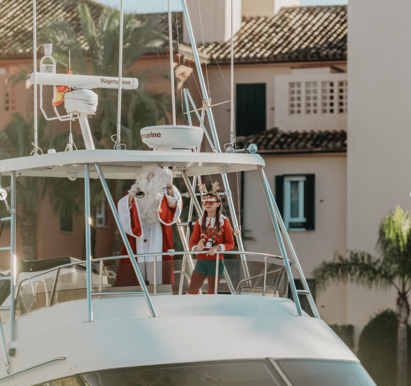 Santa en la Marina de Sotogrande