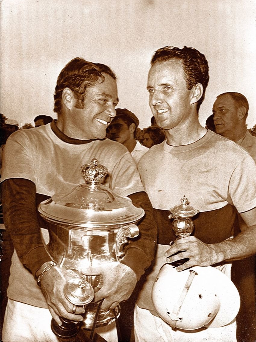 Don Íñigo Zóbel (izq) y Ramón Mora Figueroa, founders of Polo en Sotogrande